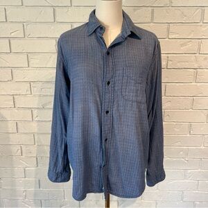 Current Elliott 100% Cotton Blue Buttondown Shirt Mens 1 medium